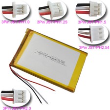 3.7V 10000mAh Li-Polymer Li Battery 1070105 NTC 3-Wires Thermistor JST 3Pin Plug