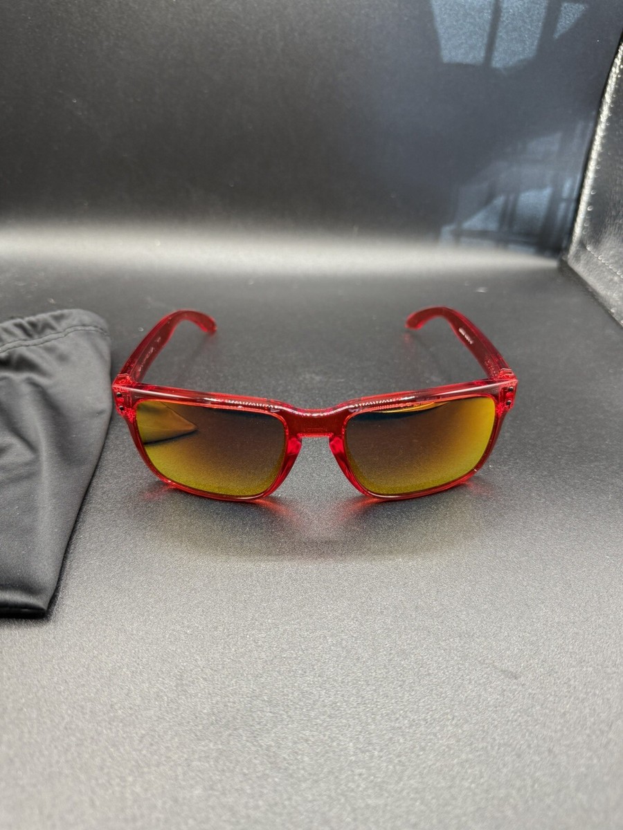 Oakley Shaun White Holbrook Crystal Red Ruby Iridium Lenses OO9102