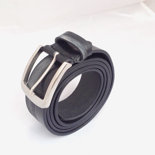 Cintura in vero cuoio nero mod : DOBLE - NERO - Picture 2 of 2