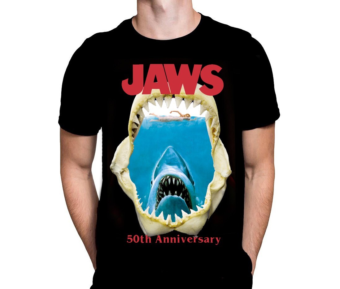 JAWS 50th Anniversary - T-Shirt - Sizes S - 5XL - Shark