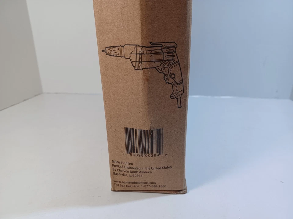 Taladro percutor 1/4 pistola de tornillo para paneles de yeso 4,3 amperios HASG043 *Nuevo* Foto 4 de 4