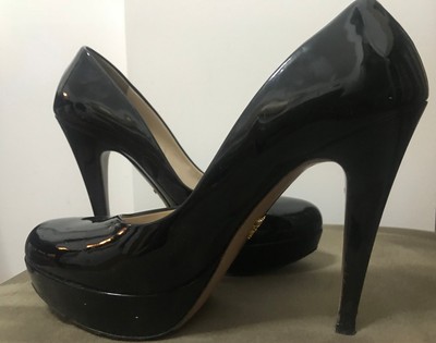 prada black stilettos