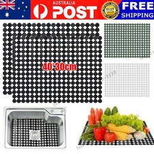 2Pcs Sink Drain Mat PVC Eco-friendly Kitchen Sink Protector Quick Drying Mat AU