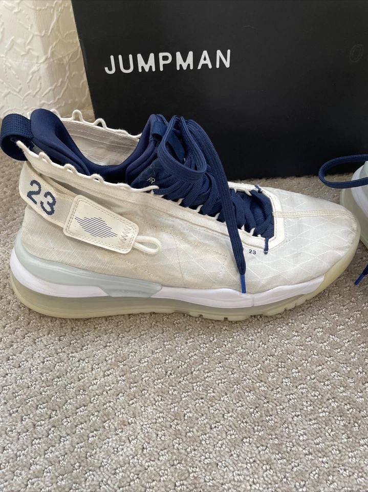 Nike Air Jordan Proto-Max 720 Marfil Pálido Medianoche Azul Marino Blanco Talla 10 BQ6623-104 Foto 3 de 4