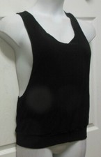 Black racerback loose overtop hiphop dance Spandex Wolff Fording chld/ladies