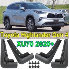 4x Splash Guard Mudguards For Toyota highlander XU70 2020 2021 Fender Mud Flaps