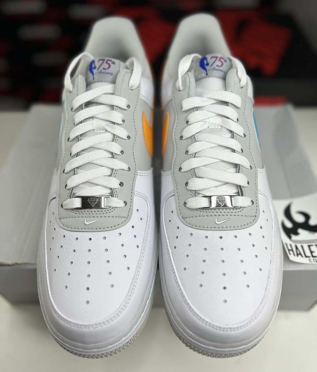 NIKE AIR FORCE 1 \'07 LV8 NBA 75th ANNIVERSARY FIESTA DC8874-100 MEN\'S SIZES New Nike Air Force 1  main image 4