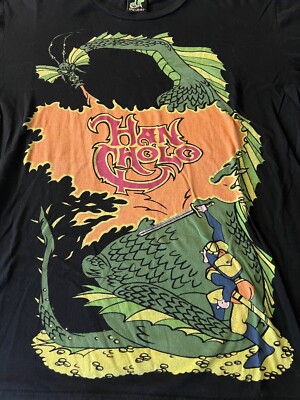 Rare Han Cholo LA Los Angeles T-Shirt Dragon Slayer Mens Black XL