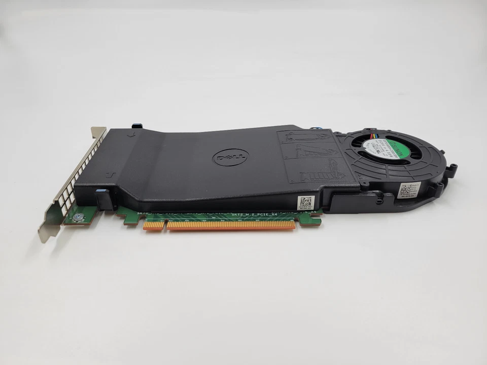 Tarjeta adaptadora de unidad de estado sólido Dell DPWC400 Quad M.2 PCIe P/N:080G5N 06N9RH Foto 3 de 4