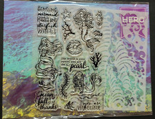 HERO ARTS My Monthly Hero Stamp Die May 2017 Mermaid Underwater Sea Shells