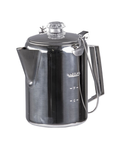 Outdoor Steel Coffee Maker Percolator Coffee Pot Camping Jug 1,3L - Picture 1 of 2