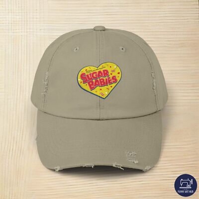 Sugar Babies Logo Unisex Distressed Cap