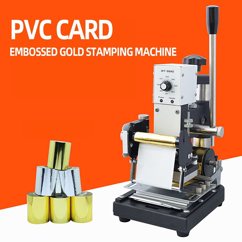 PVC Card Convex Code Stamping Machine PVC Paper Hot Foil Stamping Machine