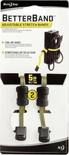 Pack of 2 Nite Ize BetterBand 5" Army Green Adjustable Tie Down Stretch Band
