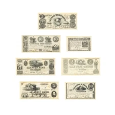 Set of 6 diff. New York 1776-1864 Reproduction Uniface Currency