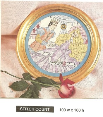 SLEEPING  BEAUTY  -  CROSS STITCH PATTERN ONLY    HM - SUR