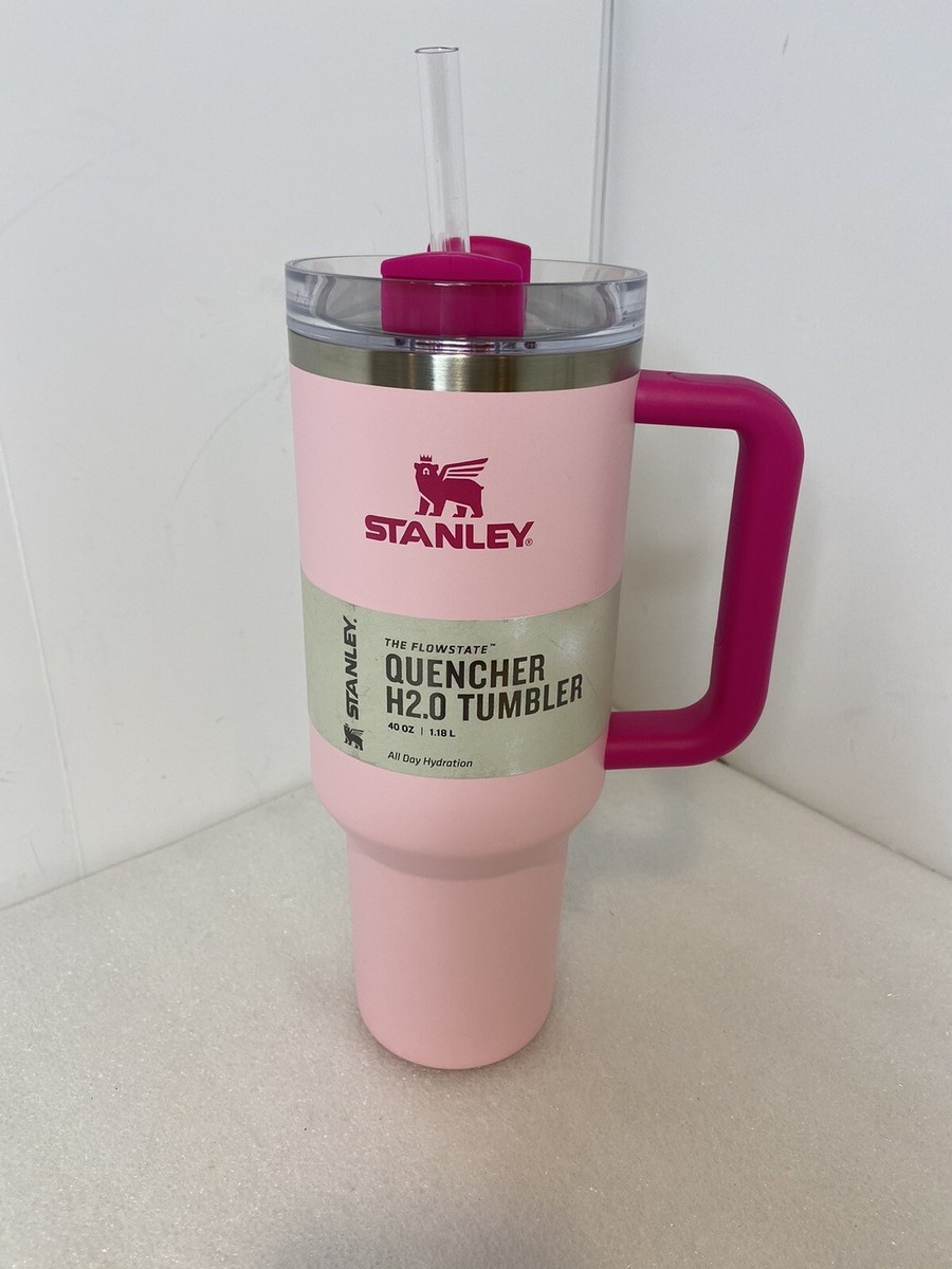 New Stanley FlowState Quencher H2.0 Tumbler 40 oz Flamingo Pink