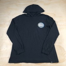 Quiksilver Long Sleeve Light Weight Hooded Shirt Size Small