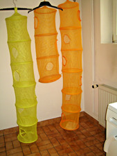 3 Netz-Aufbewahrungstaschen zum Aufhängen, faltbar