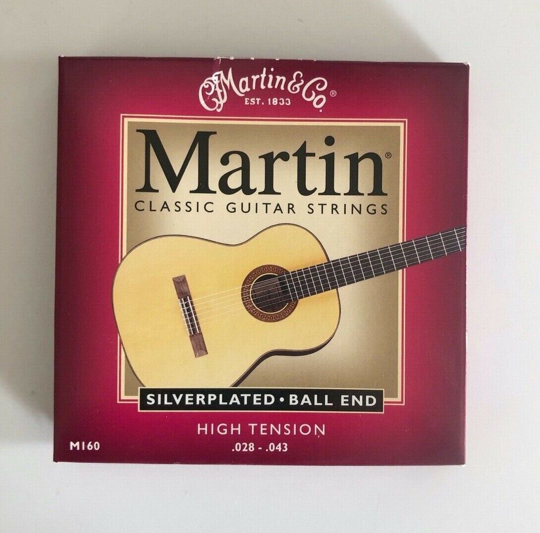 Martin M160 Silverplated End High Tension Guitar Strings eBay