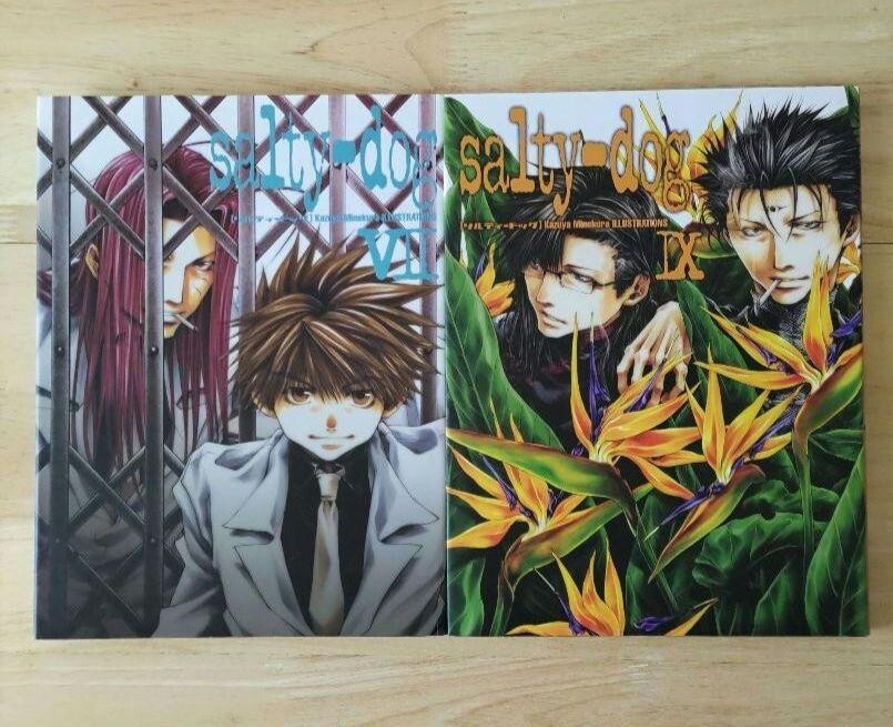 希少☆ KAZUYA / それは、ほんの始まり JAPAN Saiyuki Kazuya Minekura Salty dog 7 & 9 set Art book form