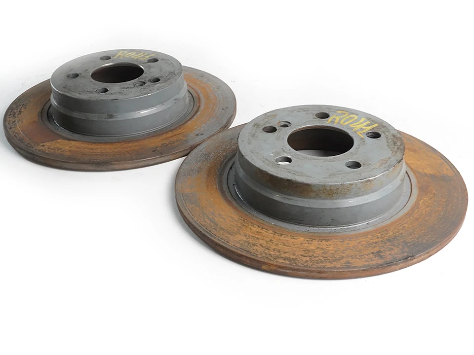 2008 - 2012 Mercedes Benz C Class W204 C300 disco rotor de freio traseiro conjunto de 2 fabricante de equipamento original - Imagem 2 de 4