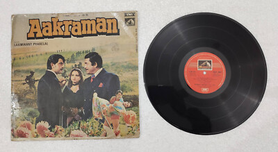 Aakraman Bollywood Movie, HMV OST Vinyl 33 1/3 RPM Lp Record LP-157