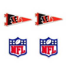 NFL Cincinnati Bengals Football Team For Crocs Shoe Charms Jibbitz - 4 pieces