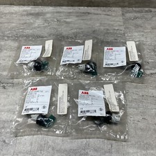 Lot Of 5 ABB 1SFA611203R1102 M2SS4-11G Rotary Selector Switch, Green Knob, New