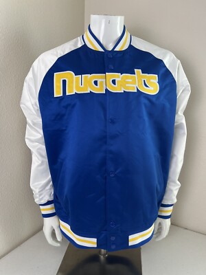 MITCHELL & NESS Men s Denver Nuggets Jacket Size Large ( NWOT ) 