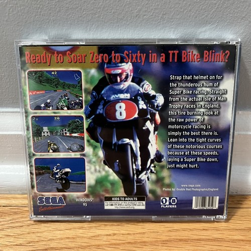 Vintage Sega Manx TT SuperBike PC CD Game US Retail Store Edition GC - Picture 2 of 3
