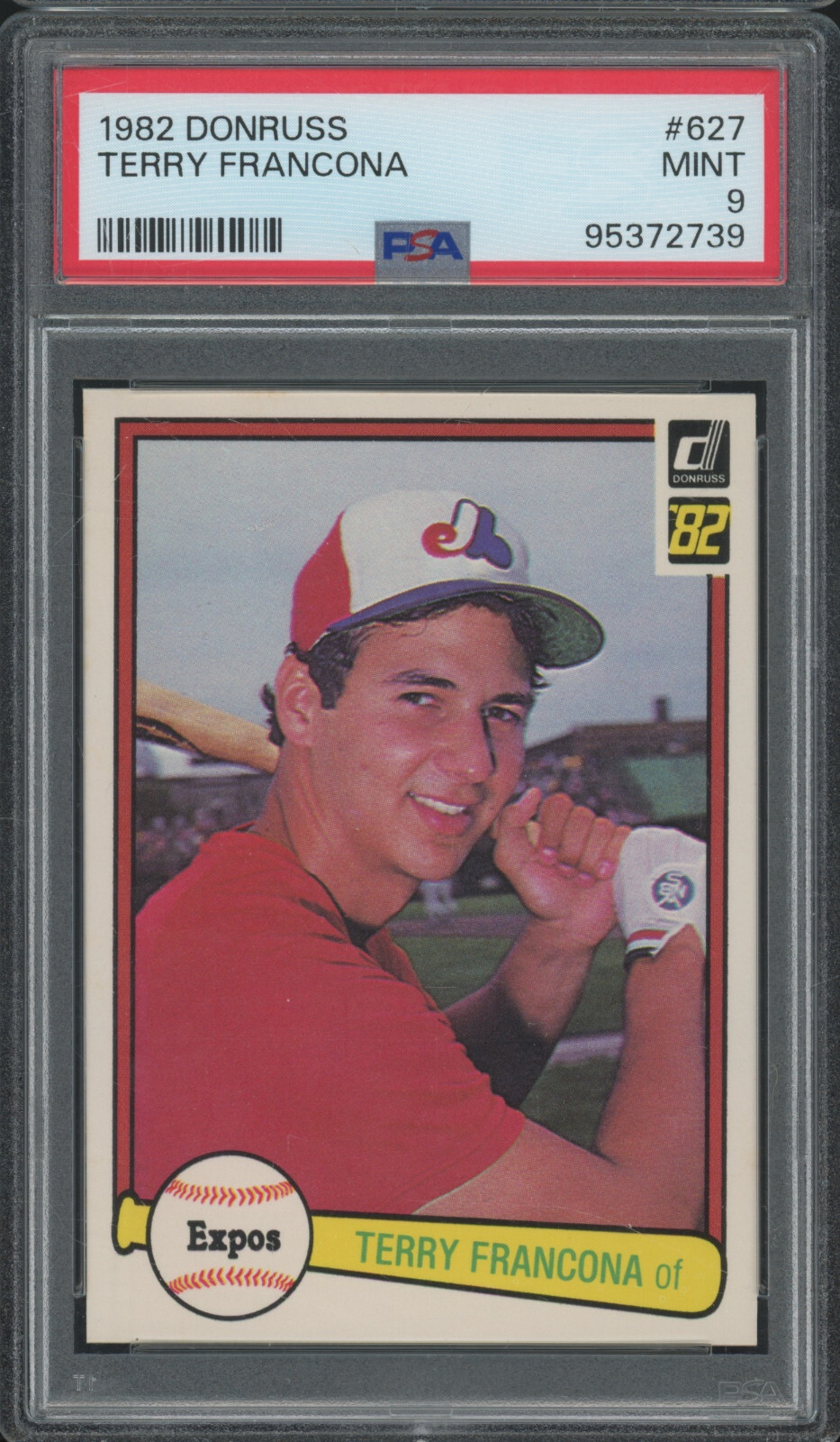 1982 Donruss Baseball #627 Terry Francona RC Rookie Mint PSA 9