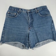Vintage London Jean medium wash high waist denim shorts size 10lon