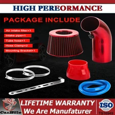 3" Cold Air Intake Filter Induction Kit Pipe Aluminum Alloy Car Accessories Kit