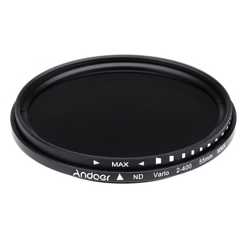 55mm Fader Neutral Density ND2 to ND400 Variable Filter for DSLR U1F7 - Picture 10 of 12