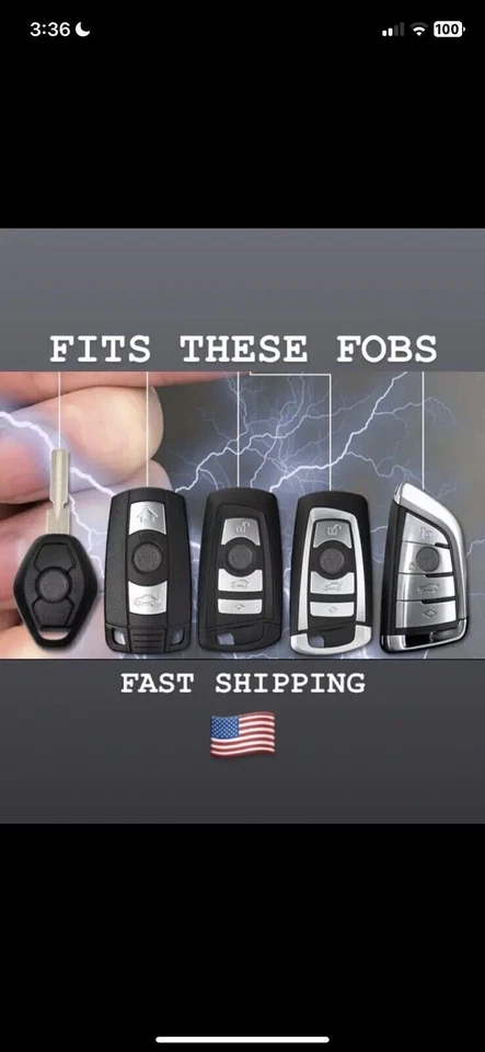 10x For BMW Key Fob Remote Badge Logo 11 MM Sticker Emblem Replacement - Image 3 of 4