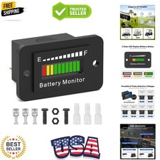 12V 24V 36V 48V 60V 72V LED Battery Monitor Meter Battery Fuel Gauge Indicato...