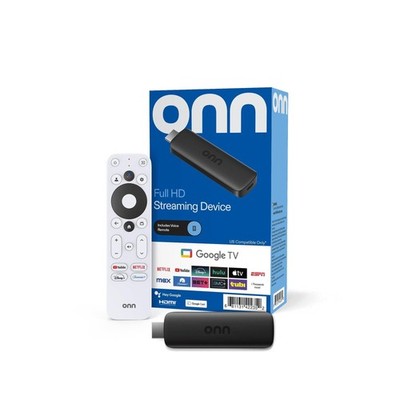 IT'S BRAZILIAN onn Full HD Streaming Device, Google TV - Fast Streaming, 8GB...
