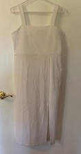 Forever 21 women's size LG white sleeveless pullover dress -NWT