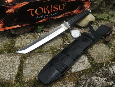 Tokisu Knives Messer Fahrtenmesser 7Cr17MoV Stahl Rubber Handle 32382
