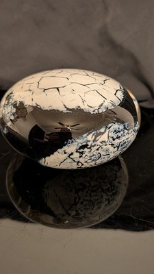 ABSOLUTE GENIUS! ''DRIZZLE SPHERE''! VERY ELEQUONT! POLISHED CRYSTAL.  3.5''/5.5''. 