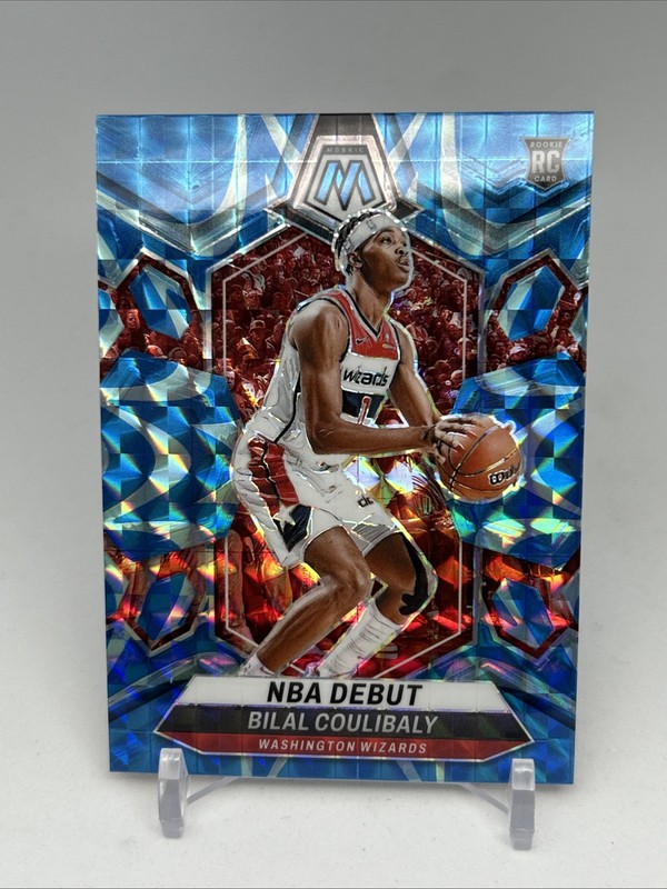 Bilal Coulibaly 2023-24 Panini Mosaic NBA Debut #268 Rookie RC Blue Prizm