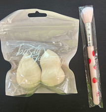 3pc Beauty Blender Sponge Set Strawberry Makeup Brush