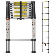 Telescopic Ladder Extendable Aluminium Folding Ladder Anti Slip Portable 2M-5M