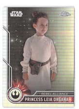 2023 Topps Chrome Star Wars 17 Princess Leia Organa Refractor