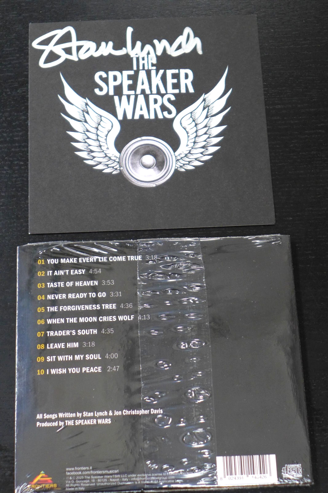 STAN LYNCH / TOM PETTY - AUTOGRAPHED  THE SPEAKER WARS  SIGNED ART CARD & NEW CD