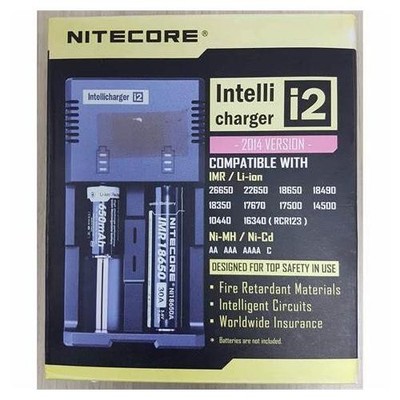 NiteCore i2 Intelli Charger for 2 Batteries, 2014 Version, 240 Volt NEW! # i2