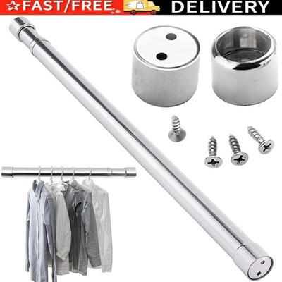 Bedee Teleskopstange 68-120cm Ausziehbar Edelstahl Kleiderstange Schrankrohr