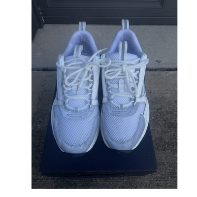 Dior B22 Men's White Mesh Low Top Lace Up Athletic Sneaker