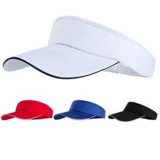 Women Men Hat Vizor Sun Visor Adjustable Sports Tennis Golf Headband Cap Unisex/